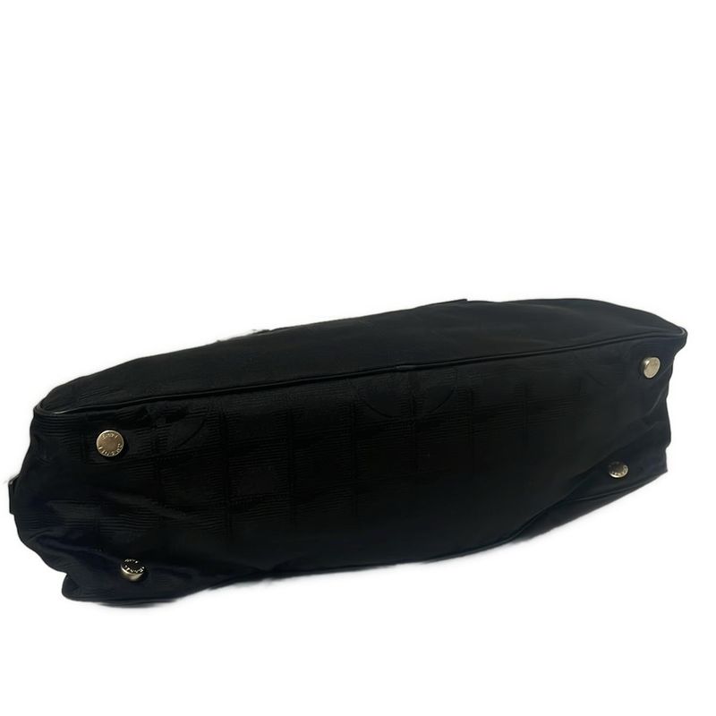 Chanel Handbag New Travel Line Black Leather