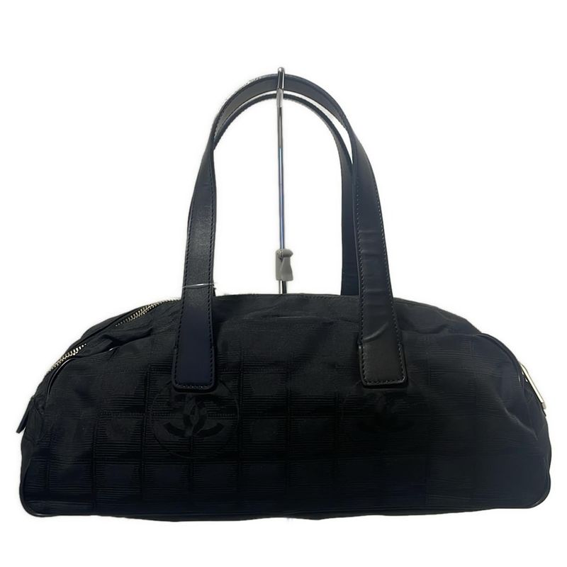 Chanel Handbag New Travel Line Black Leather