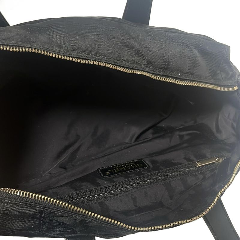 Chanel Handbag New Travel Line Black Leather