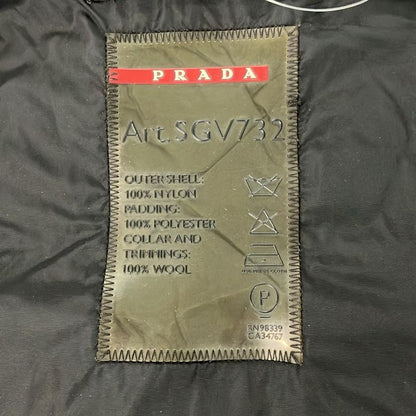 Prada Sport Blouson Size 48 M Men's - Black Long Sleeve Spring Autumn