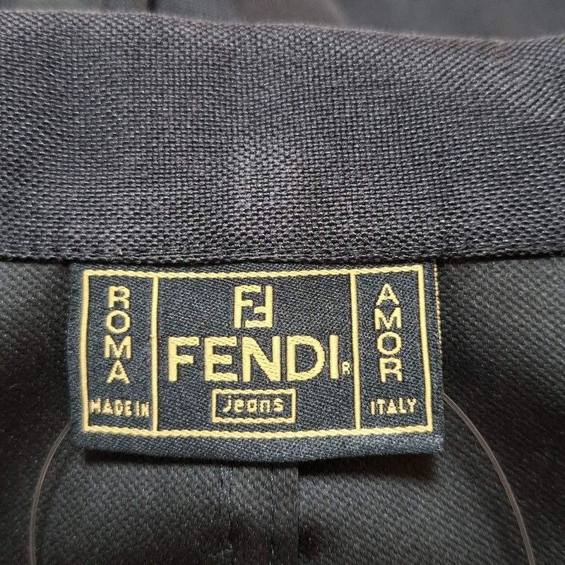 Fendi Jeans Vest Size 40(i) M Women's - Black Zip Up