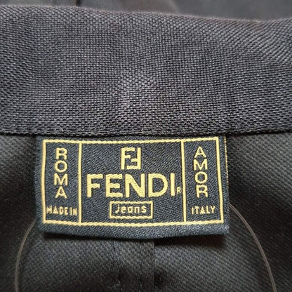 Fendi Jeans Vest Size 40(i) M Women's - Black Zip Up