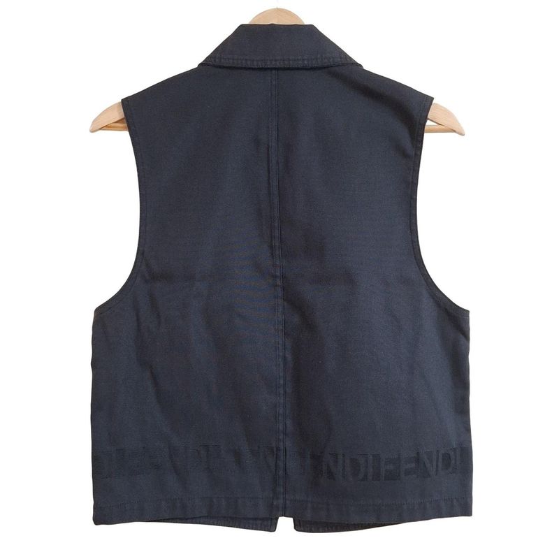 Fendi Jeans Vest Size 40(i) M Women's - Black Zip Up
