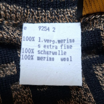 Fendi Long Sleeve Sweater Size 44 (J) Women's - Black X Beige Turtleneck Zucca