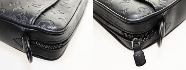 Louis Vuitton Trio Messenger M46602 Monogram Shadow Shoulder Bag Noir Black