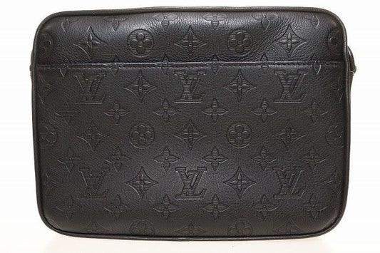 Louis Vuitton Trio Messenger M46602 Monogram Shadow Shoulder Bag Noir Black