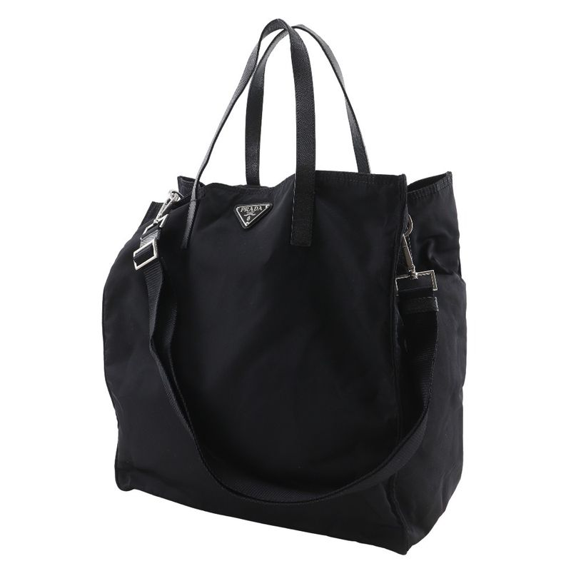 Prada 2way Shoulder Nylon Black Ladies Tote Bag