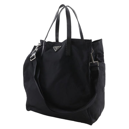 Prada 2way Shoulder Nylon Black Ladies Tote Bag