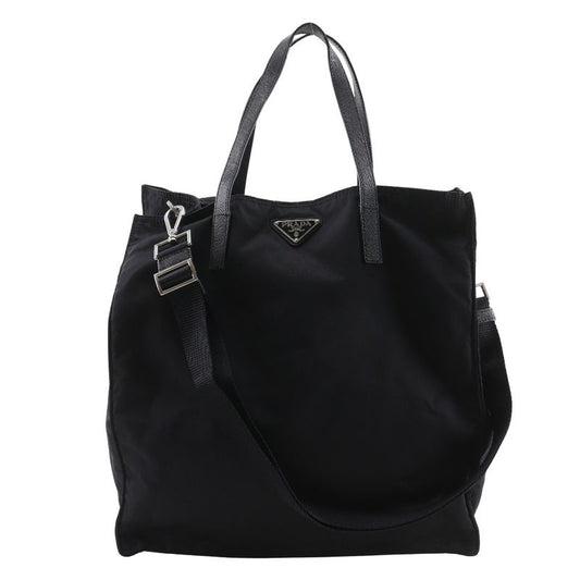 Prada 2way Shoulder Nylon Black Ladies Tote Bag