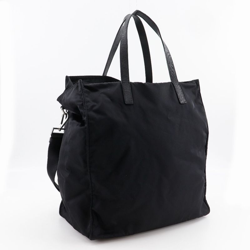 Prada 2way Shoulder Nylon Black Ladies Tote Bag