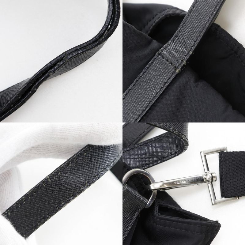 Prada 2way Shoulder Nylon Black Ladies Tote Bag