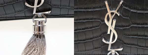 Yves Saint Laurent Kate Leather Chain Wallet Tassel Small