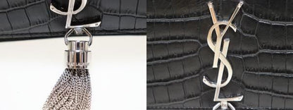 Yves Saint Laurent Kate Leather Chain Wallet Tassel Small