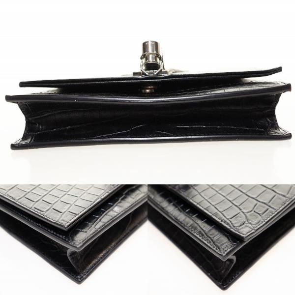 Yves Saint Laurent Kate Leather Chain Wallet Tassel Small