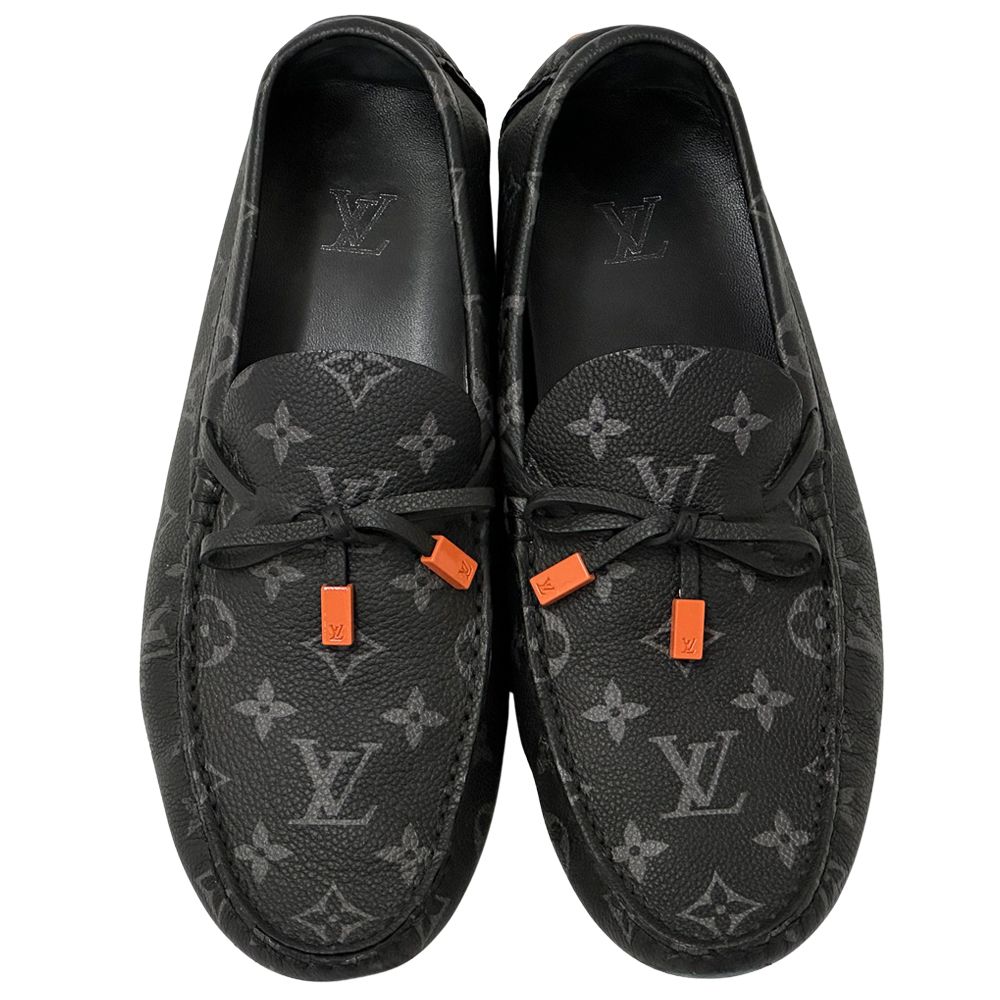 Louis Vuitton Leather Shoes Men'S Brand Loafers Monogram Eclipse Monogram