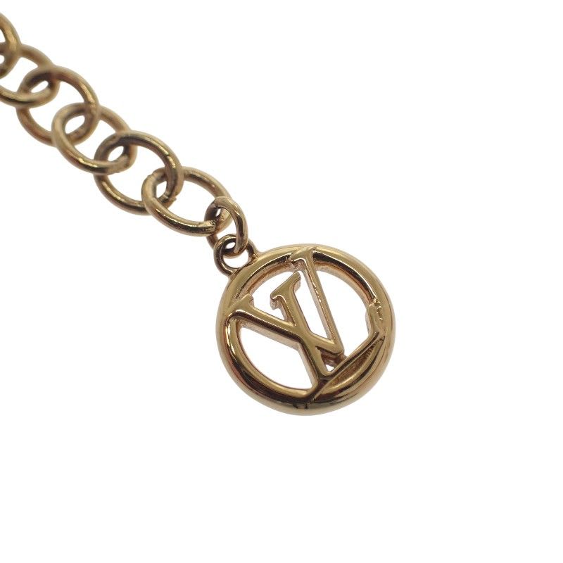 Louis Vuitton Baby Necklace Metal Gold Ladies