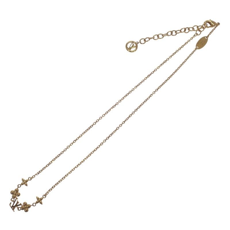 Louis Vuitton Baby Necklace Metal Gold Ladies