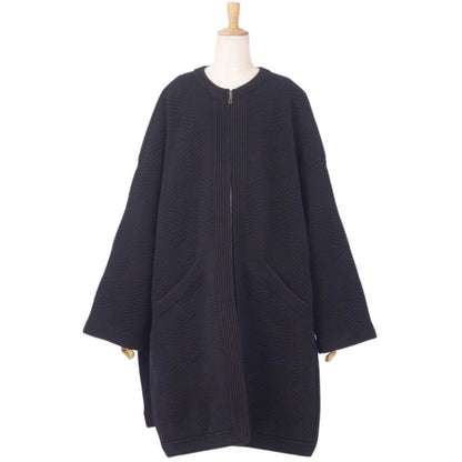 Hermes Coat 23 AW Long Wool Knit