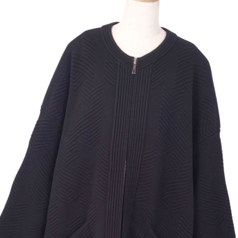 Hermes Coat 23 AW Long Wool Knit