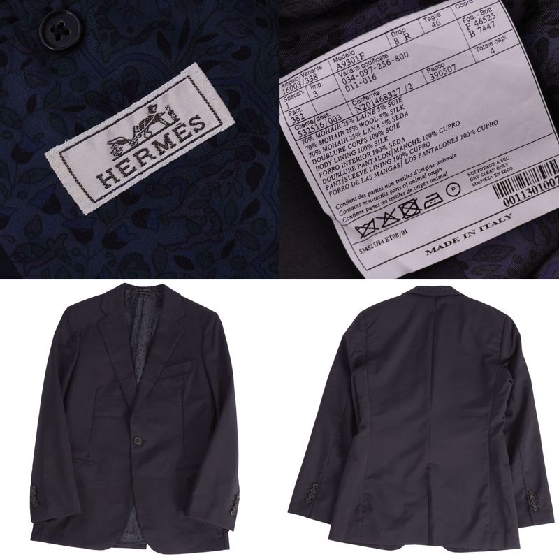 Hermes Jacket Tailored Single Mohe