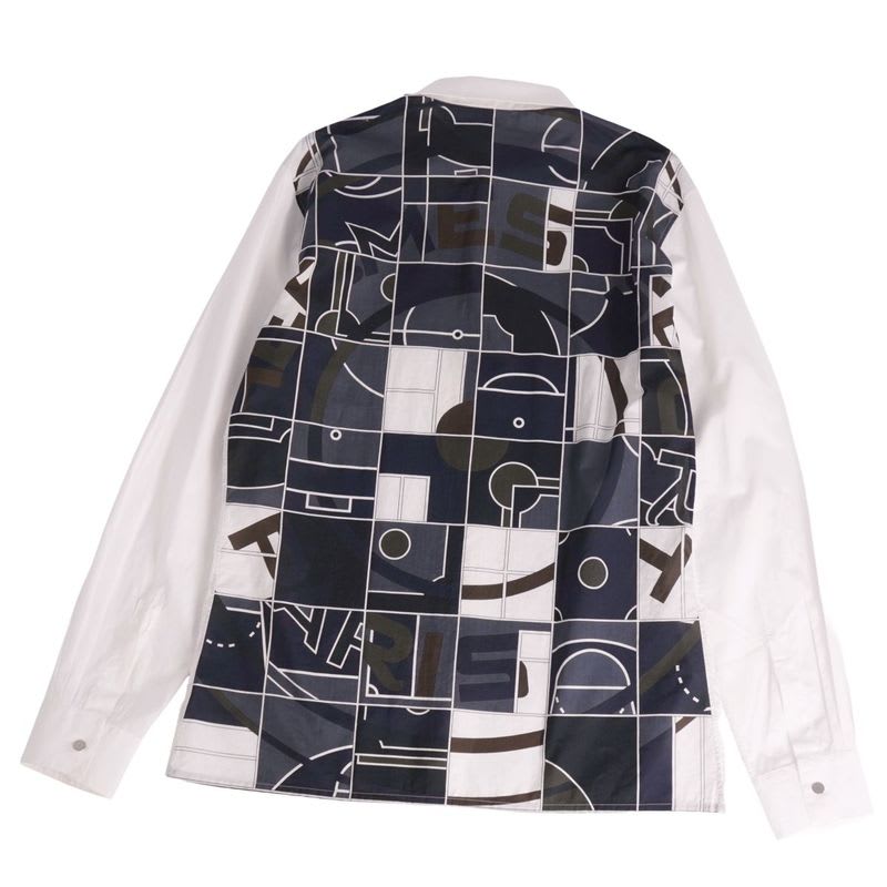 Hermes Shirt Long Sleeve Cotton Top Men's