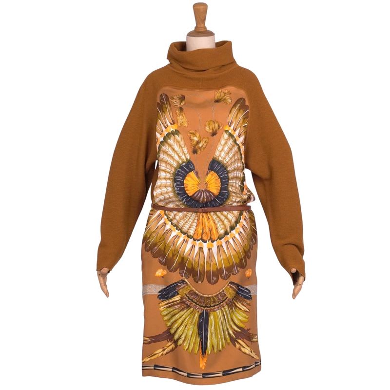 Hermes Dress High Neck Long Sleeve Sill