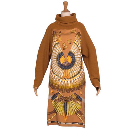 Hermes Dress High Neck Long Sleeve Sill