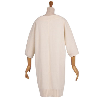 Hermes Dress 18 SS Knit 3/4 Sleeve Cashmere