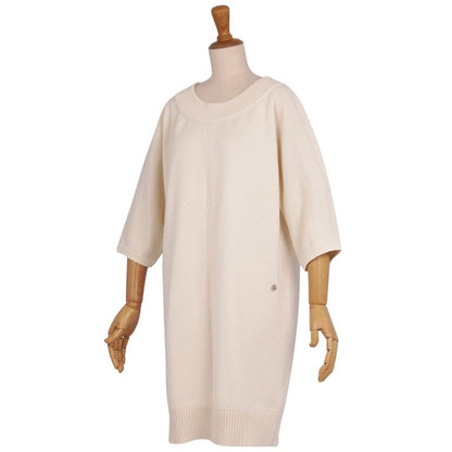 Hermes Dress 18 SS Knit 3/4 Sleeve Cashmere