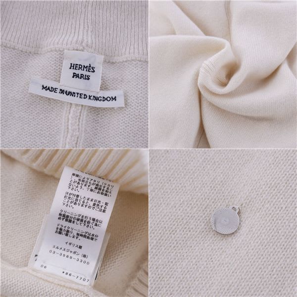 Hermes Dress 18 SS Knit 3/4 Sleeve Cashmere