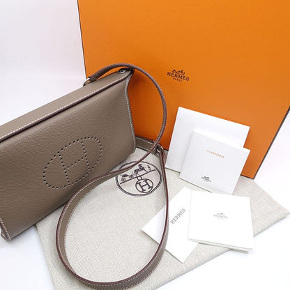 Hermes Crossbody Bag Vidopoche K Engraved 2025 Vo-epson Etoupe Svhardwar