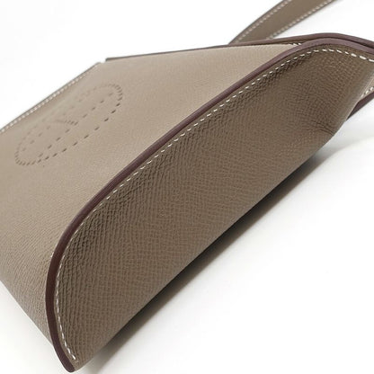Hermes Crossbody Bag Vidopoche K Engraved 2025 Vo-epson Etoupe Svhardwar