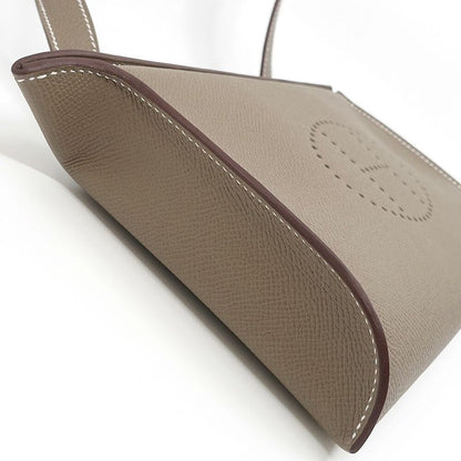 Hermes Crossbody Bag Vidopoche K Engraved 2025 Vo-epson Etoupe Svhardwar