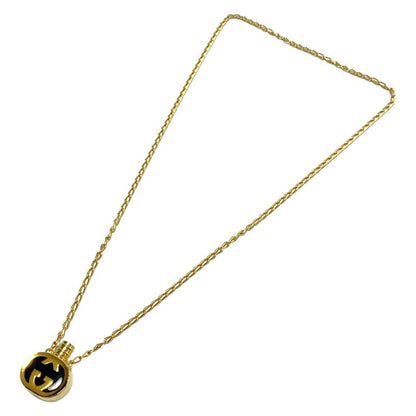 Gucci Necklace Interlocking G Gold X Black Perfume Bottle