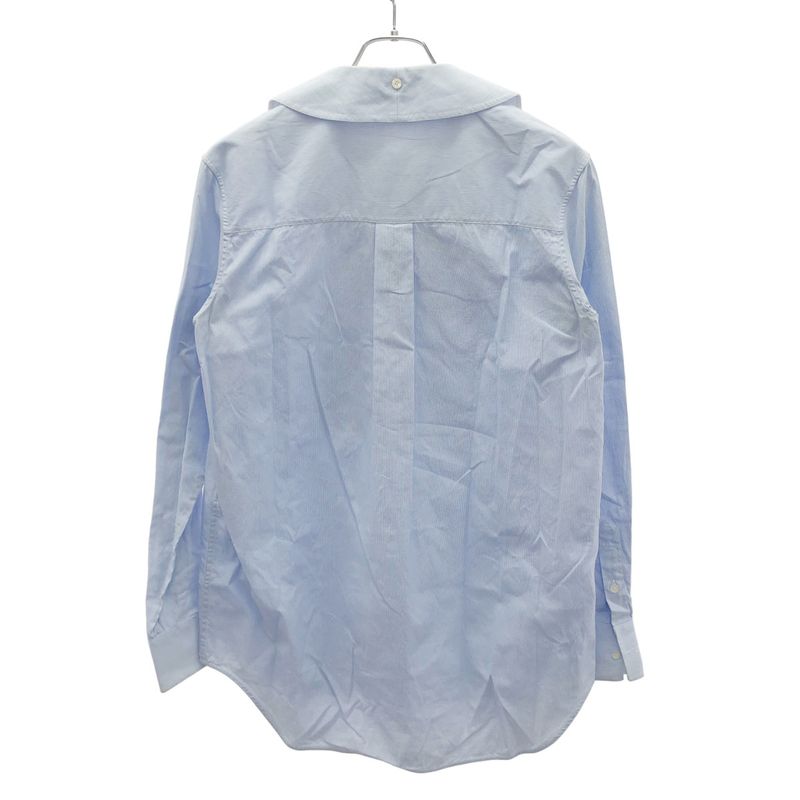 Celine Collarless Striped Shirt 2 0bb5 7161 Blue 36