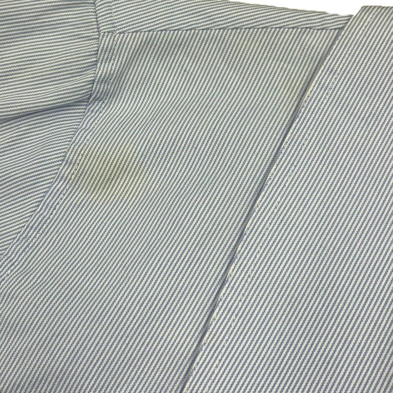 Celine Collarless Striped Shirt 2 0bb5 7161 Blue 36