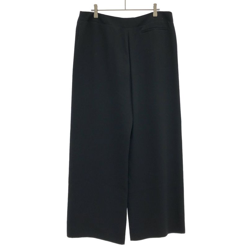 Hermes Silk Wide Trouser Pants Black 44