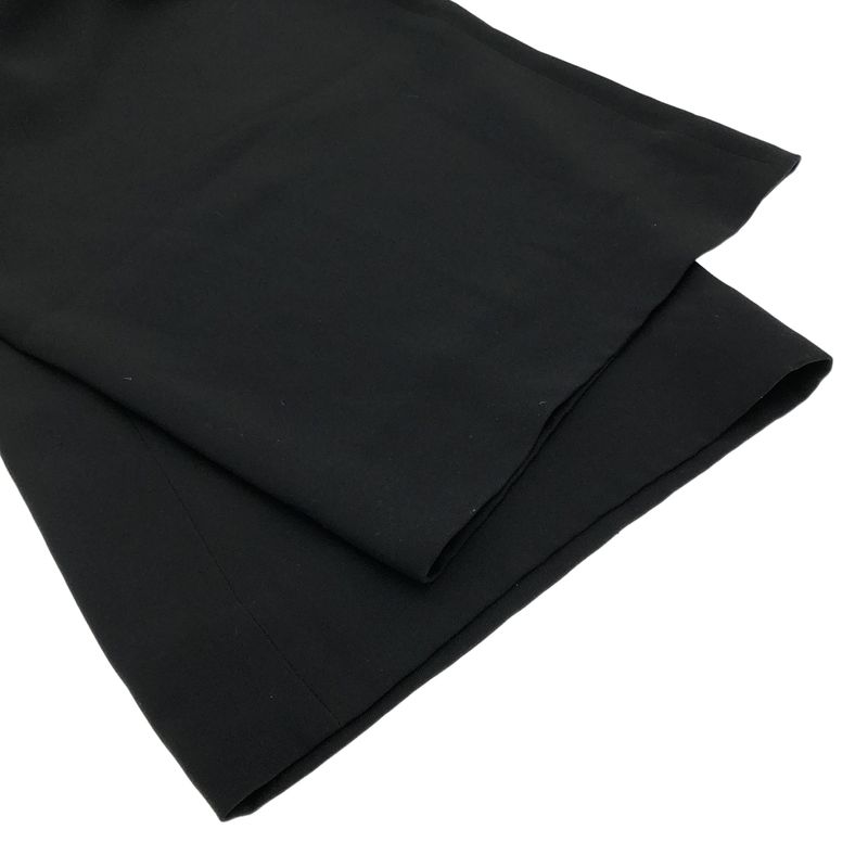 Hermes Silk Wide Trouser Pants Black 44
