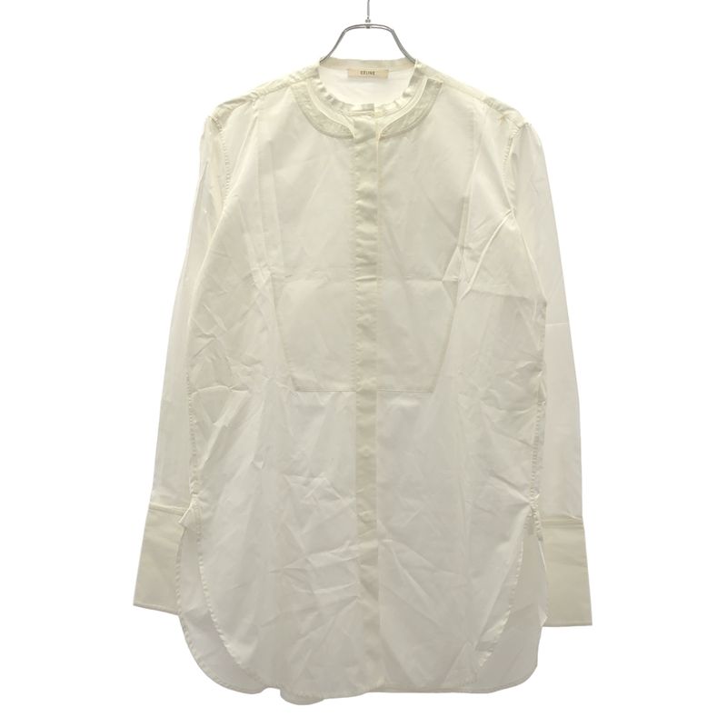 Celine by Phoebe Philo Celine Phoebe Philo Collarless Tuxedo Shirt 20cy36262
