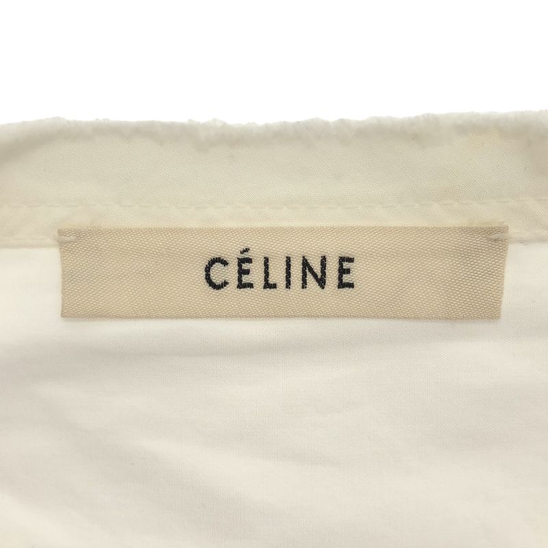 Celine by Phoebe Philo Celine Phoebe Philo Collarless Tuxedo Shirt 20cy36262