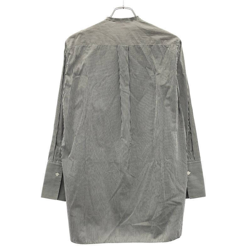 Celine by Phoebe Philo Celine Phoebe Philo Collarless Striped Tuxedo Shirt 2