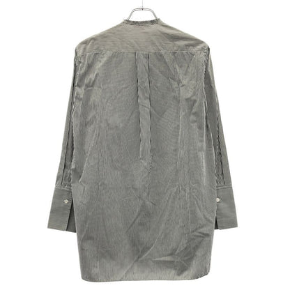 Celine by Phoebe Philo Celine Phoebe Philo Collarless Striped Tuxedo Shirt 2