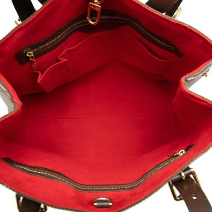 Louis Vuitton Damier Hampstead GM Tote Bag Shoulder Bag N51203 Brown PVC