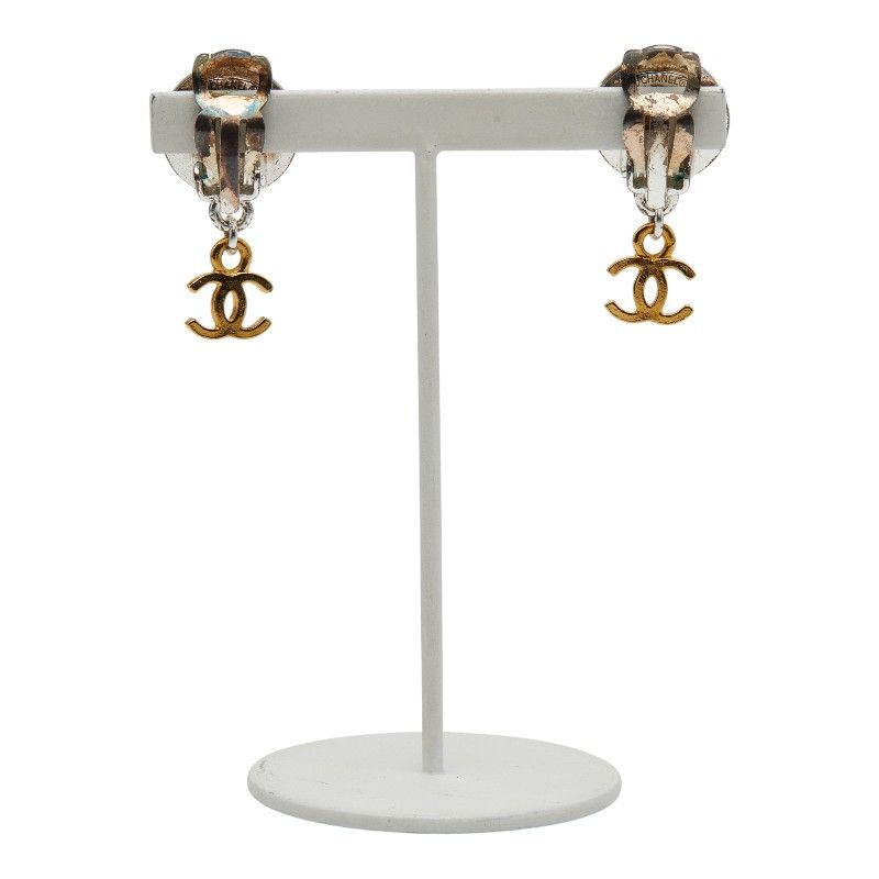 Chanel Vintage Coco Mark Silver Gold Metal Plated Ladies Chanel