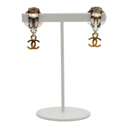 Chanel Vintage Coco Mark Silver Gold Metal Plated Ladies Chanel