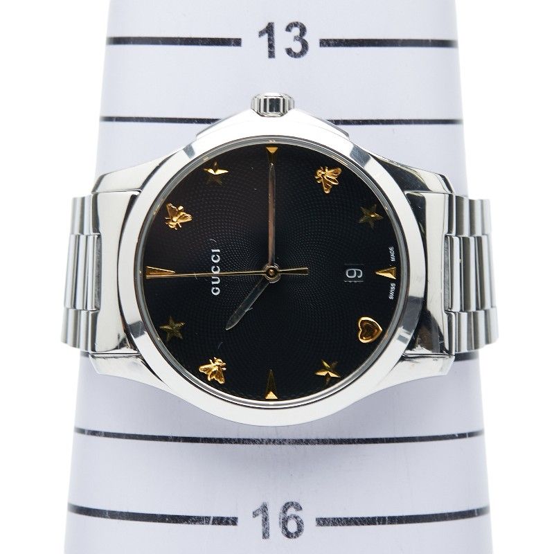 Gucci Star Bee Motif G Timeless 126.4 Stainless Steel Men's Gucci