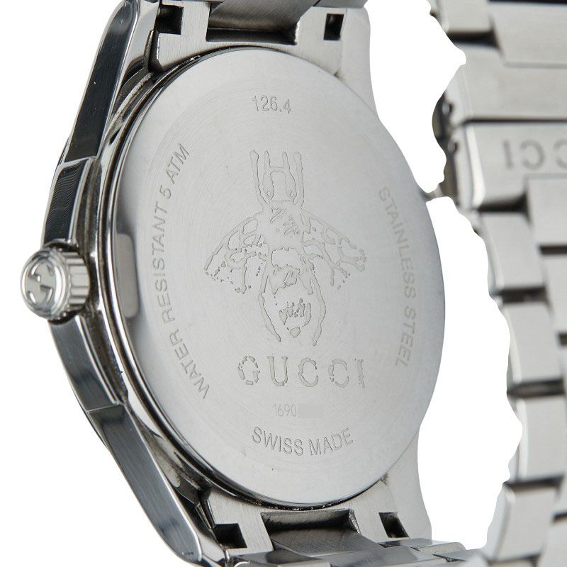 Gucci Star Bee Motif G Timeless 126.4 Stainless Steel Men's Gucci