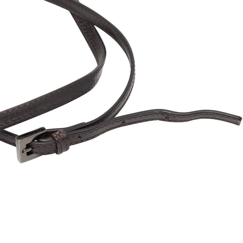 Fendi Zucchino Brown Canvas Leather Women's Fendi