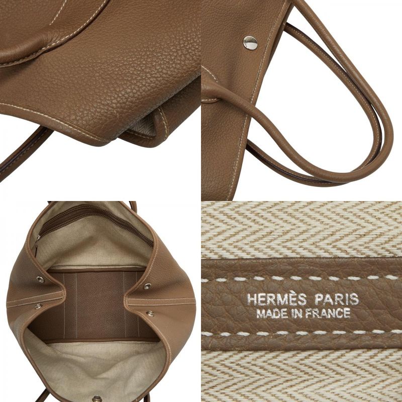 Hermes Garden Party 36 Tote Bag Handbag Etoupe Beige Negonda Women's Hermes