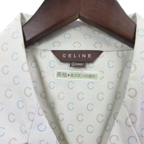 Celine Pajamas Setup C Logo All Over Pattern Gray L